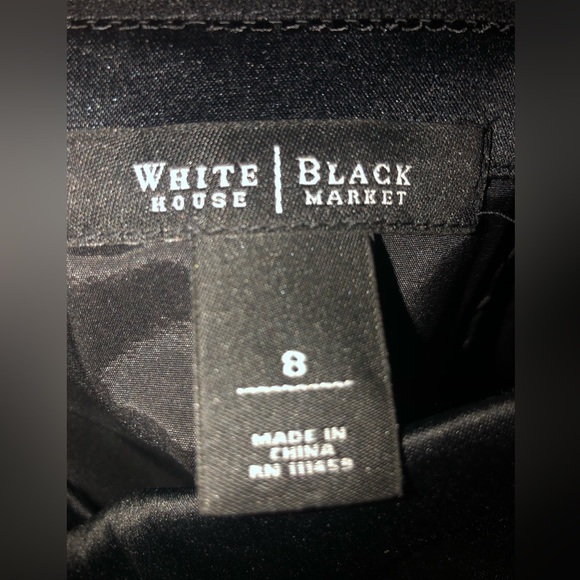 White House Black Market-Blk Sweetheart Neckline Strapless, Sheath Dress, SZ 08 - Picture 13 of 14